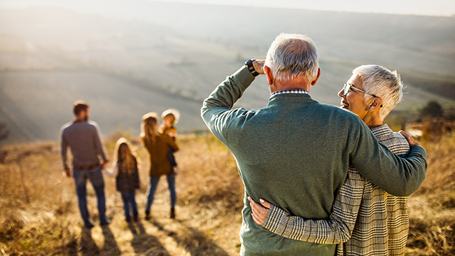 grandparents and family