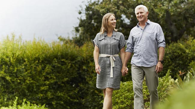 mature couple outdoor