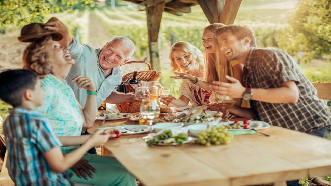 Family at table