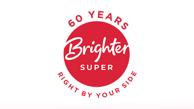 Brighter Super's 60th anniversary logo