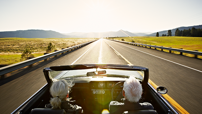couple driving