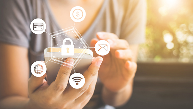 person using a laptop