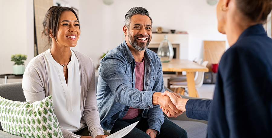 couple meeting financial adviser