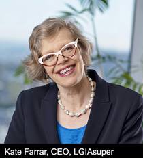 Kate Farrar, CEO, LGIAsuper